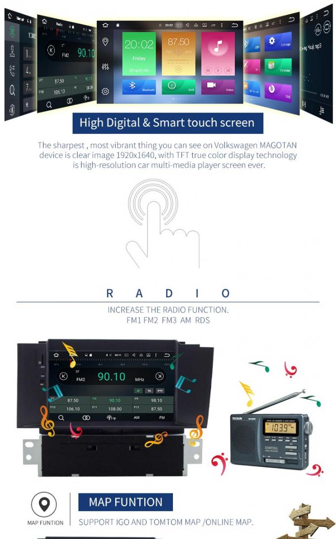 소음 인조 인간 8.0 Citroen 두 배 차 Citroen C4L를 위한 입체 음향 선수 AM FM 라디오