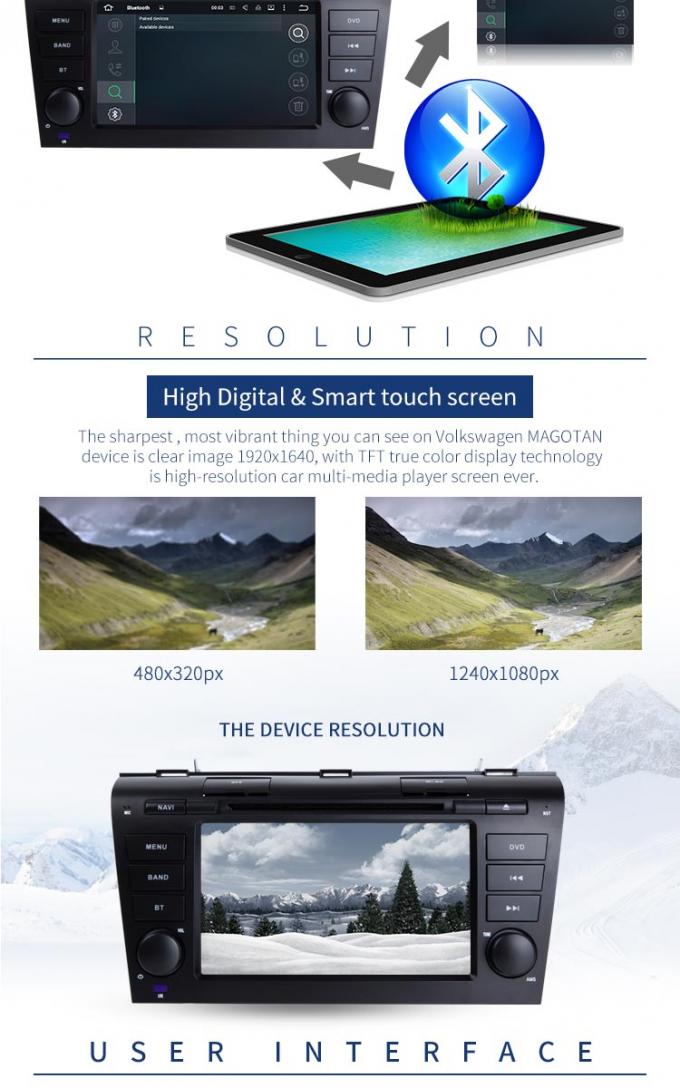 차 입체 음향 멀티미디어 마쓰다 3을 위한 안드로이드 차 DVD PlayerBT 라디오 인조 인간 7.1
