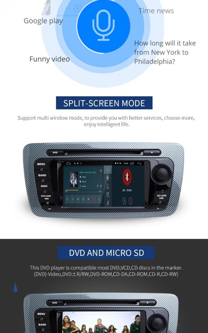 6.2" 안드로이드 차 DVD 플레이어 블루투스 - 가능하게 된 붙박이 GPS CD 플레이어