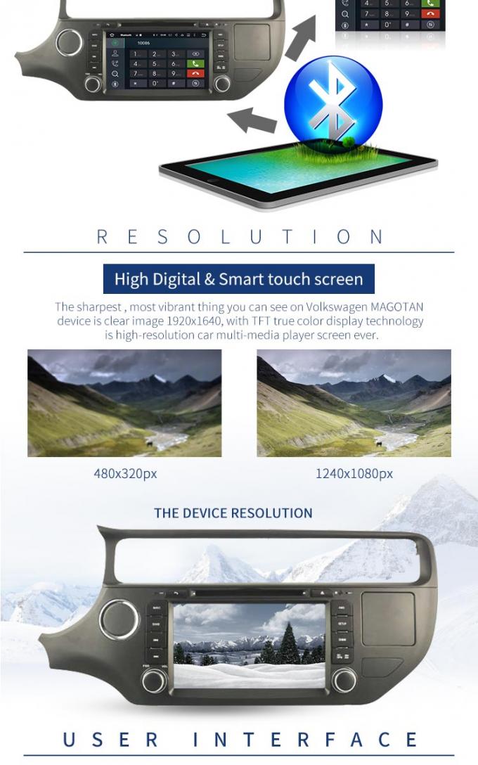 KIA 리오 8.0 오디오 영상 3G 4G SWC를 가진 안드로이드 차 DVD 플레이어