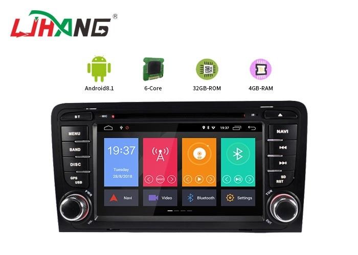 4+32G Audi Android Car Dvd Player Built - In GPS With BT GPS DVR Mirror Link